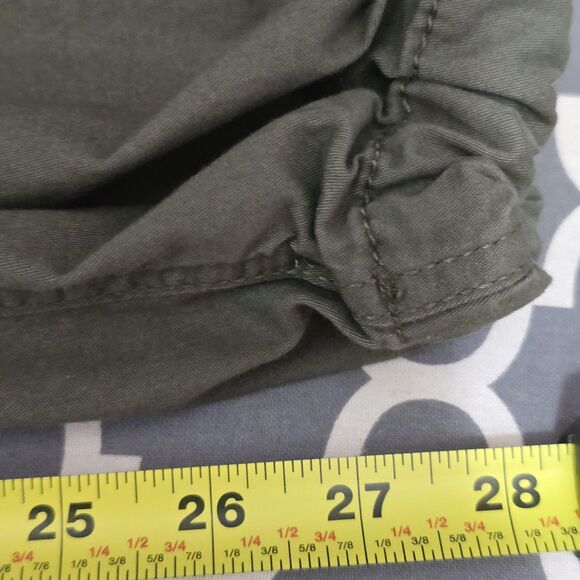 Hollister Pants Mens Medium Green Adjustable-Rise Parachute Baggy Cargo Jogger - Picture 15 of 15